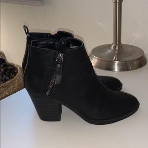black ankle boots